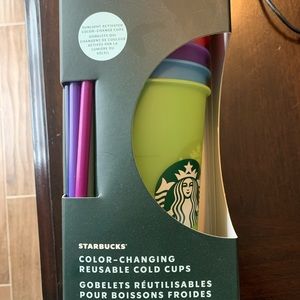 New color changing Starbucks cold cups. Never used/unopened.